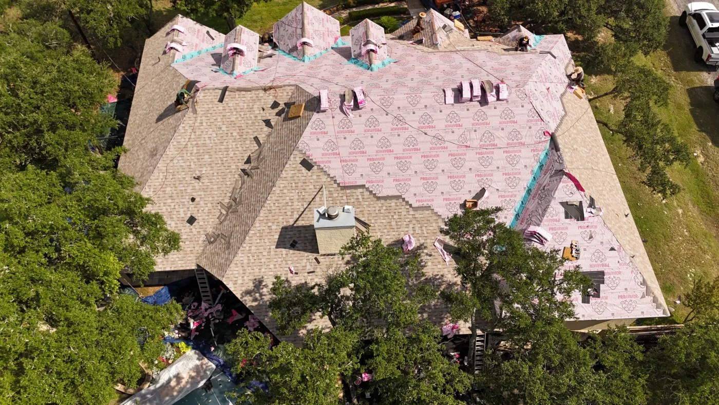 progress photo san antonio shingle