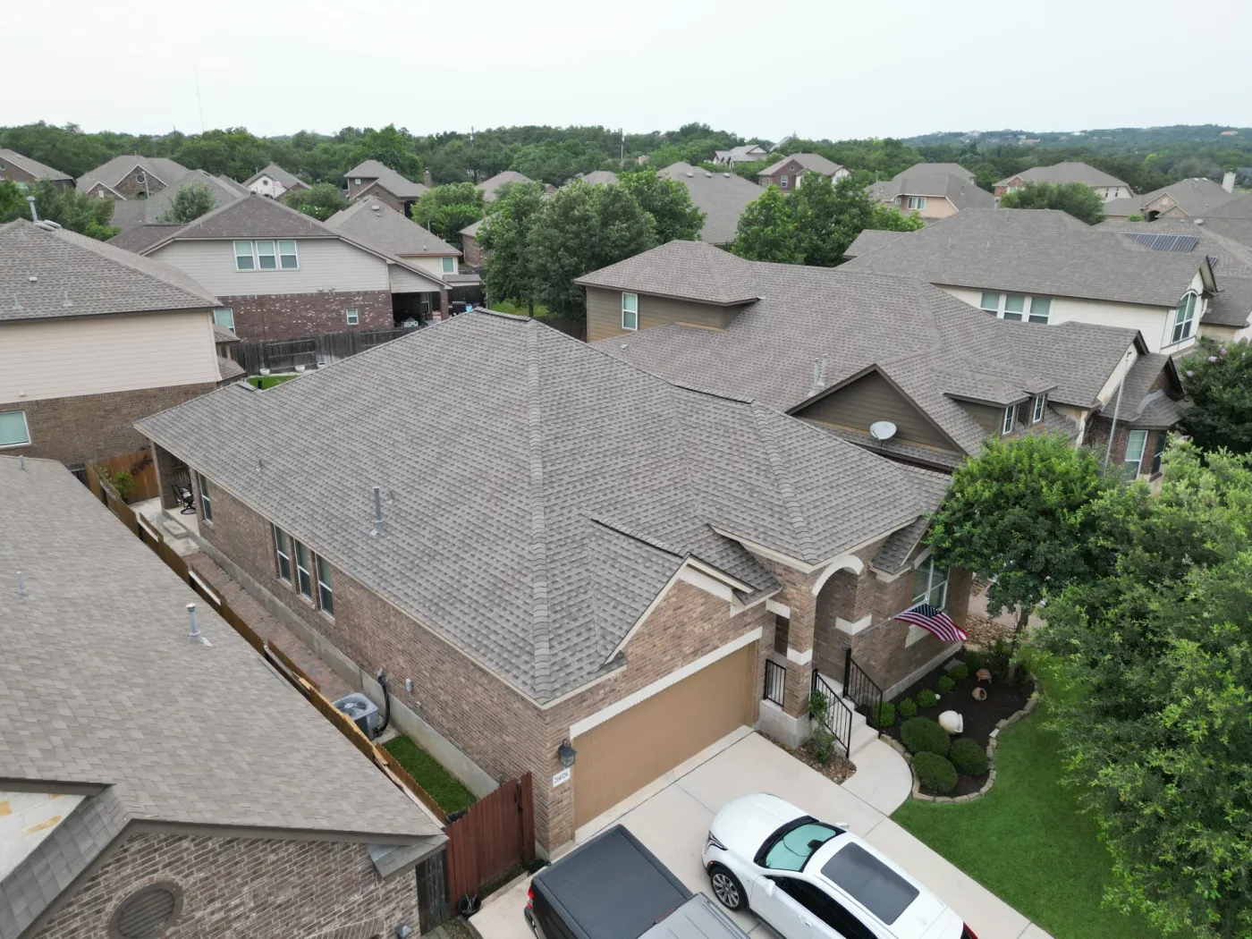 roof replacement GAF shingle Timberwood