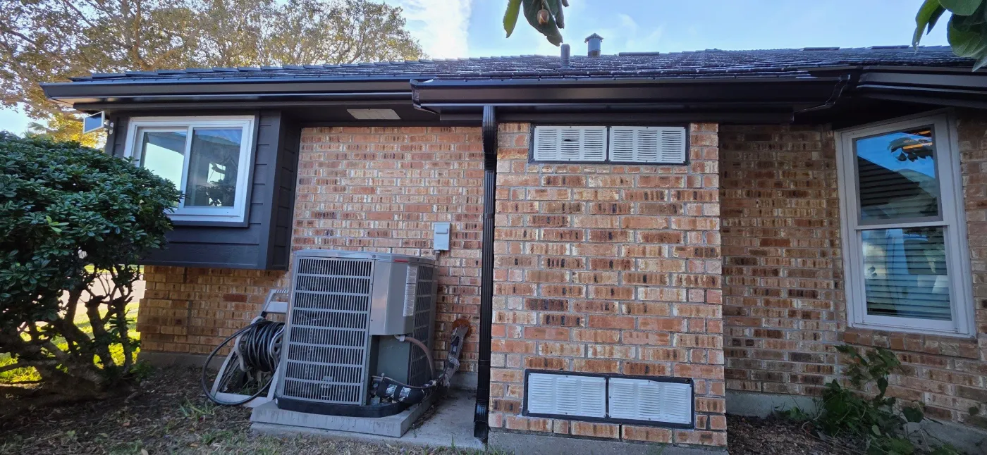 Senox gutter replacement hail damage Portland Texas