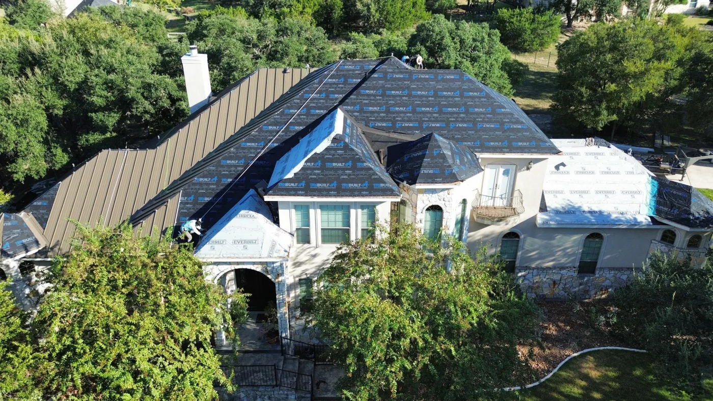 progress photo metal roofing san antonio